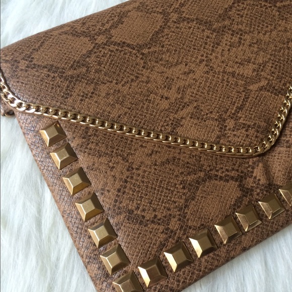 Handbags - LAST ONE! Snakeskin multifunction envelope bag