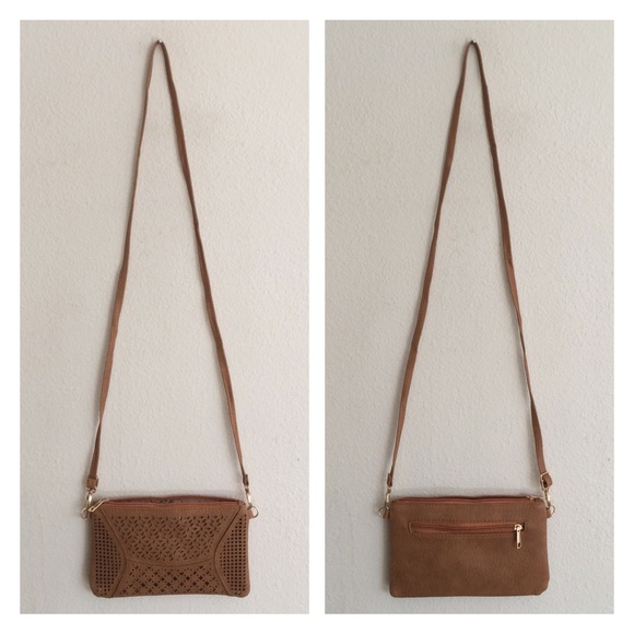 LAST ONE! Brown laser cut crossbody - Picture 3 of 4