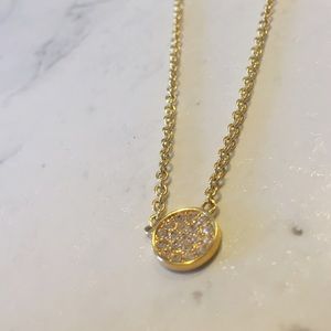 kate spade dainty sparklers pave disc pendant