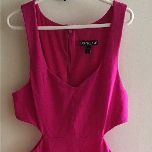 Express Bright Neon Pink dress.