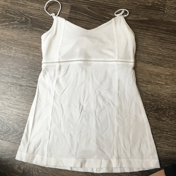 White Lululemon Workout Tank