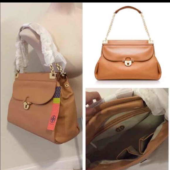 TORY BURCH- Simon Top Handle Satchel Shoulder Bag - Picture 3 of 4