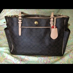 Coach Peyton Signature Diaper Bag