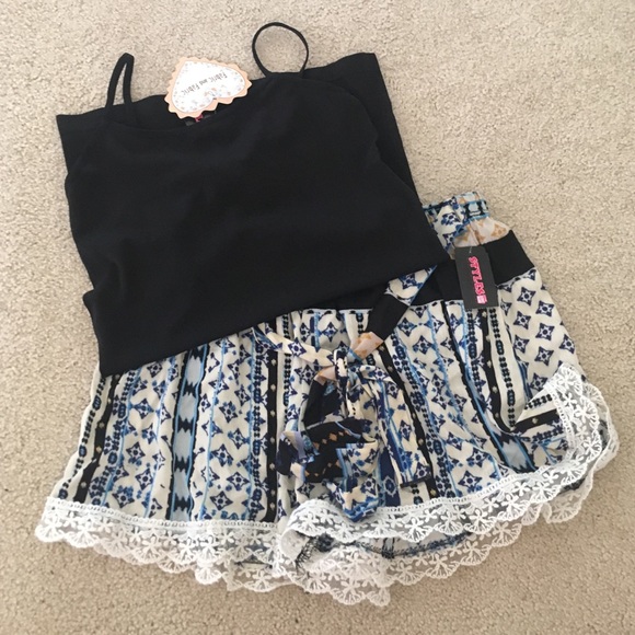 NWT Shorts+Cami