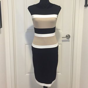 White House Black Market color block dress