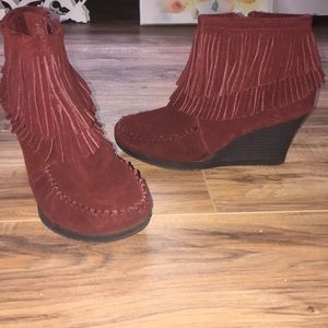 Minnetonka Wedge Bootie