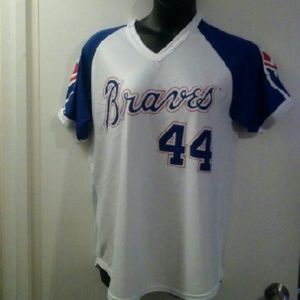 Throwback Braves Hank Aaron Jersey