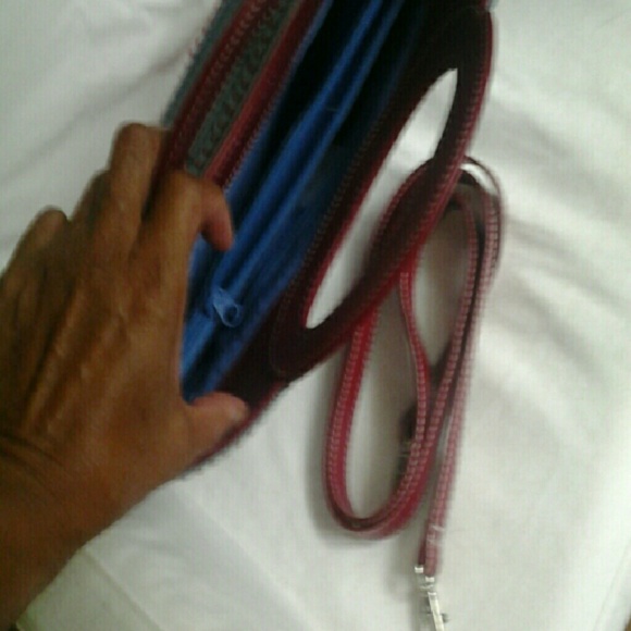 Chambray purse with oval handle [2] - Picture 4 of 8