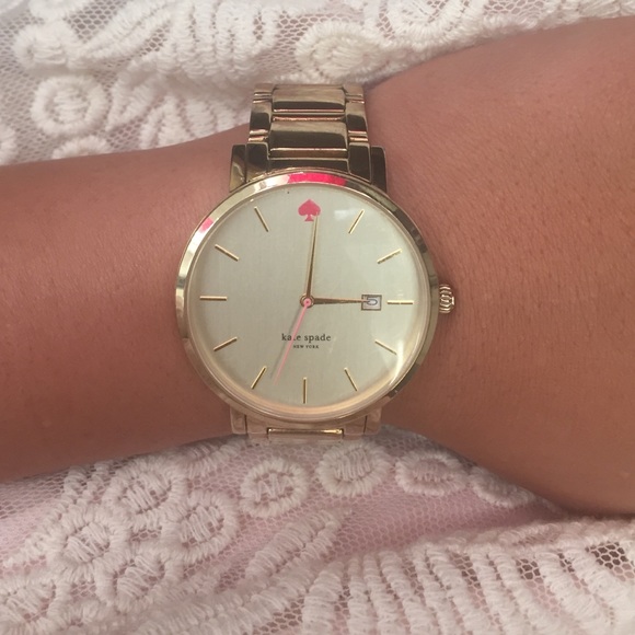 Kate Spade Gramercy Grand Watch in Gold