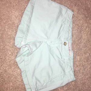 mint green Abercrombie shorts