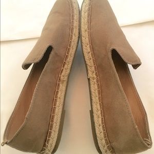 Old Navy women's tan suede espadrilles, size 10