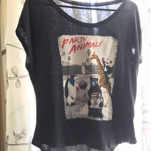 Riot Society Cute Party Animals Flowy Tee