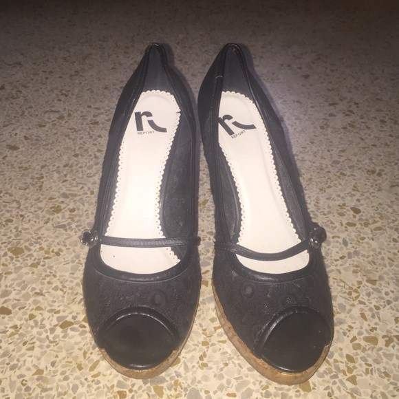 Black cork wedges