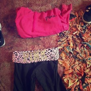 PINK hoodie and leggings