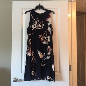 Ralph Lauren Navy Print Shift Dress