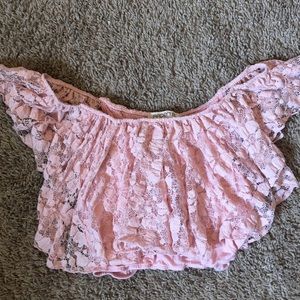 Off shoulder crop top