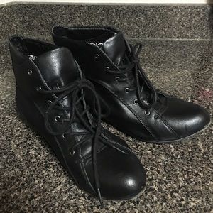 Black Beatle boots