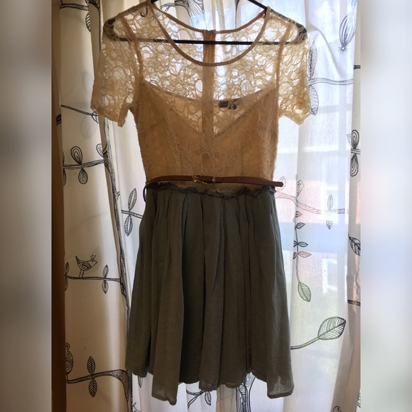 ModCloth Sage Latte Dress