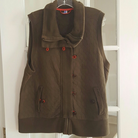 GAP Body army Green sweatshirt vest
