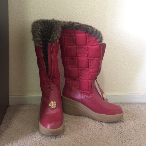Juicy Couture red boots