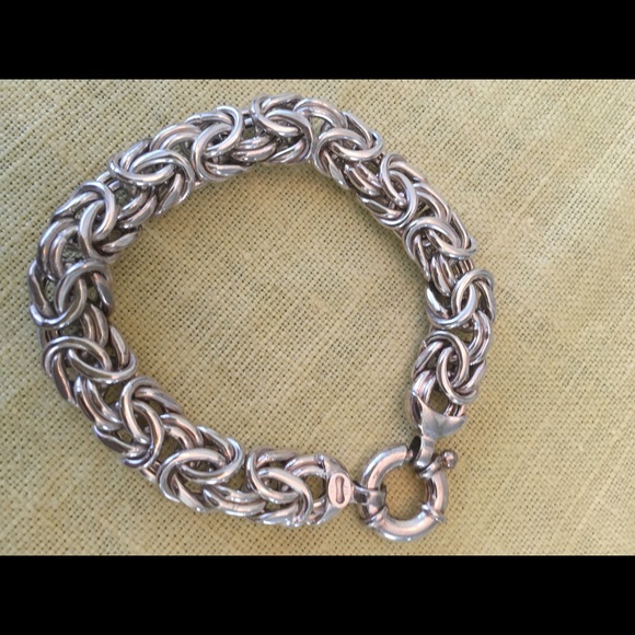 Ross Simons: Sterling Silver Byzantine Bracelet