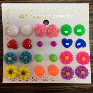 NEW Colorful Earring Stud Pack