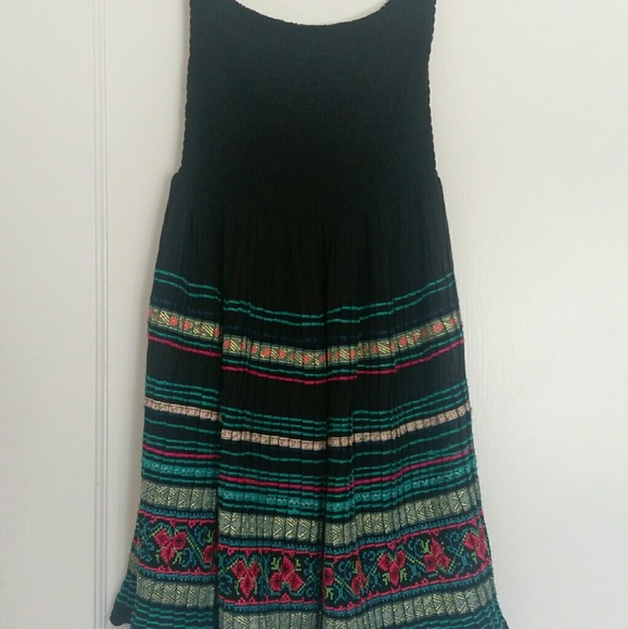 Calvin Klein smocked strapless dress - gently worn