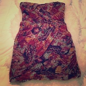 DVF patterned chiffon dress