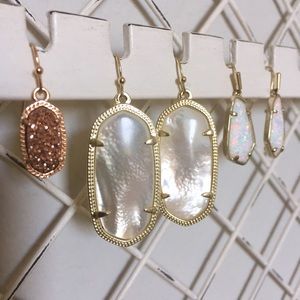 Kendra Scott Ivory Mother of Pearl Elle Earrings