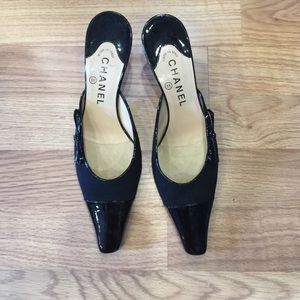 Chanel Black slides