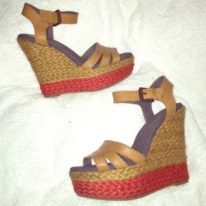 Calvin Klein Leather wedge