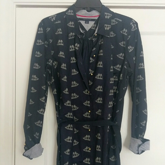 Tommy Hilfiger sailboat -belted shirt dress