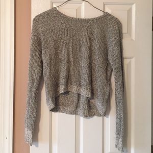 gray sweater