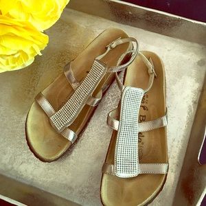 rhinestone birkenstock sandals