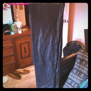 Faux leather leggings