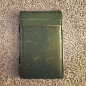 Jcrew flip wallet hunter green