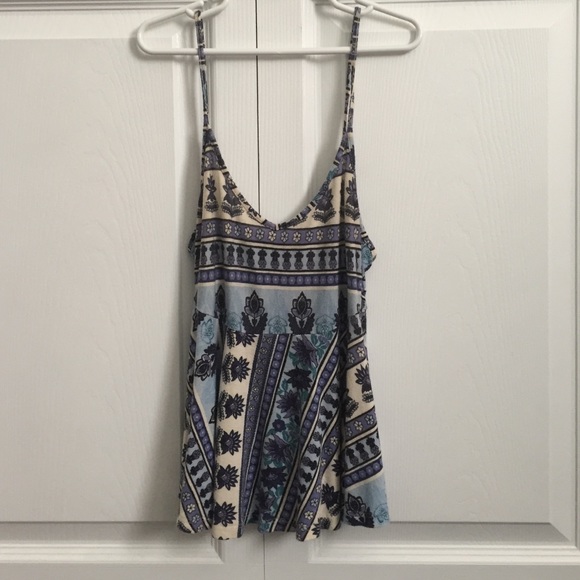 Floral Blue Tank/Cami