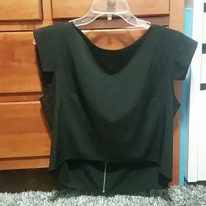 Black crop top
