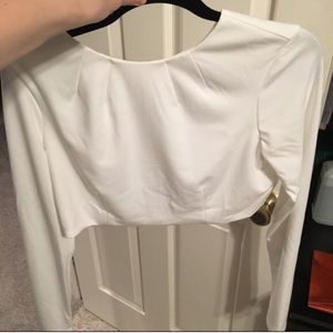 White crop top