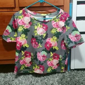 Flower crop top