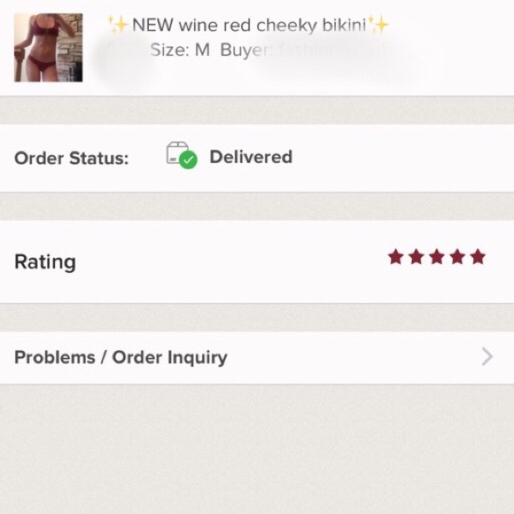 L TOP S BOTTOM LEFT• Wine Red Caged-In Bikini • - Picture 8 of 8