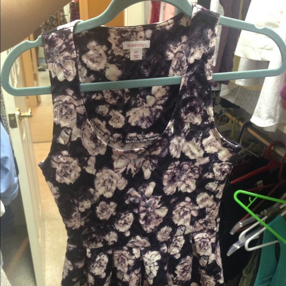 Purple floral dress