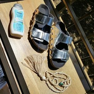 Sam and Libby Silver Sandals