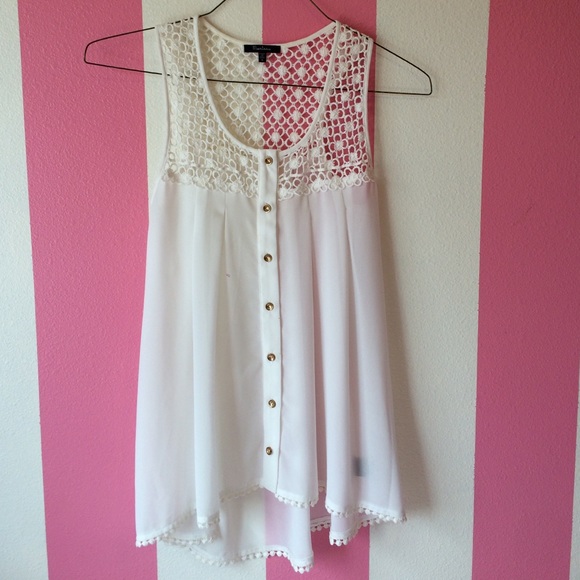 White tank top blouse