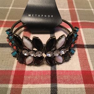 Metaphor bracelet statement gems NWT