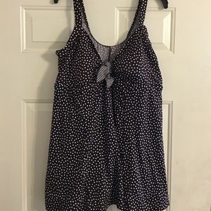 Polka dot swim dress