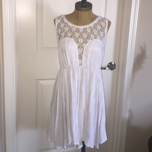 Free People Dresses & Skirts - XS white Free People lace mix dress