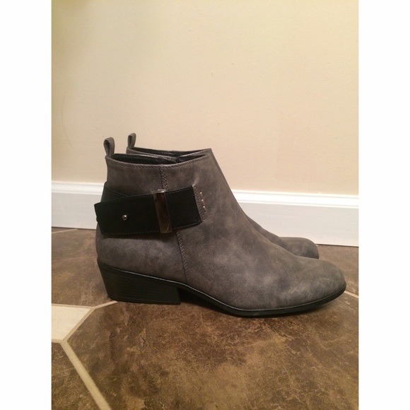 Women's Gray Ankle Booties
