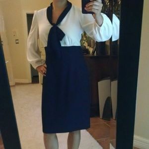 Black and white professional dress