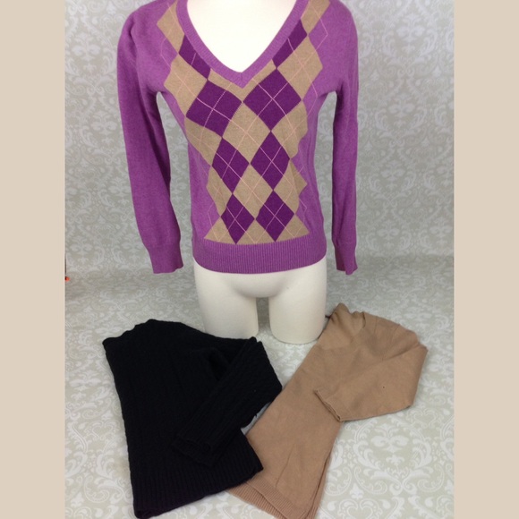 Lot of 3 small sweaters, Express, Gadzooks, Merona - Picture 1 of 4